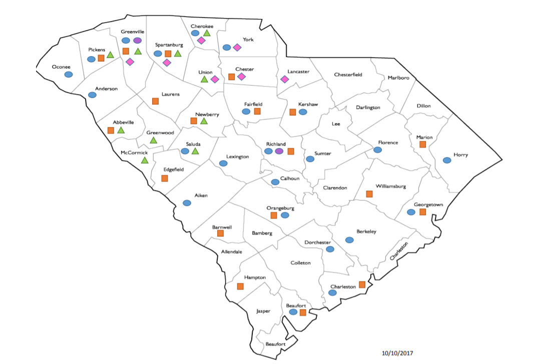 SC map image - Peek Performance Insurance